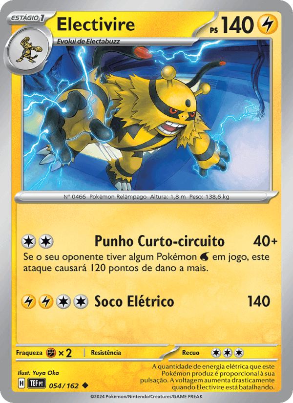 Electivire, carte 054 de Forças Temporais