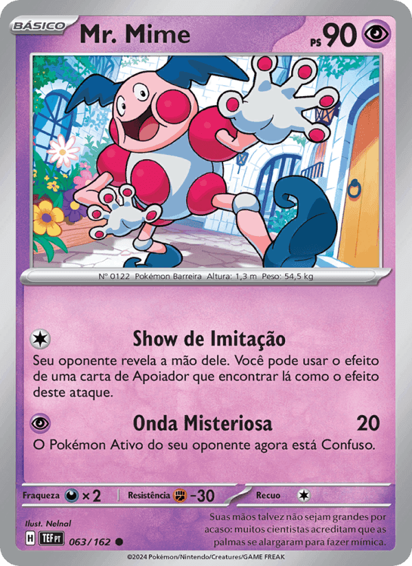 Mr. Mime, carte 063 de Forças Temporais