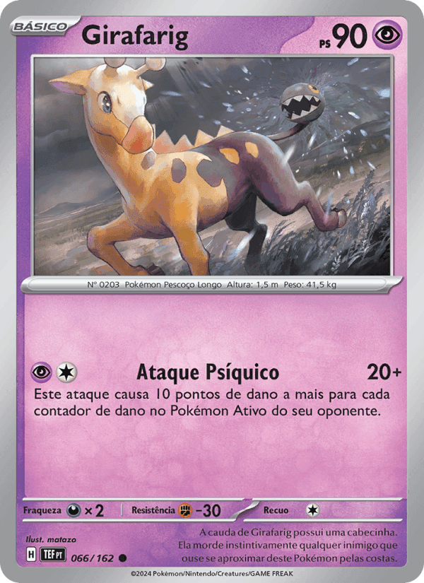 Girafarig, carta 066 de Forças Temporais