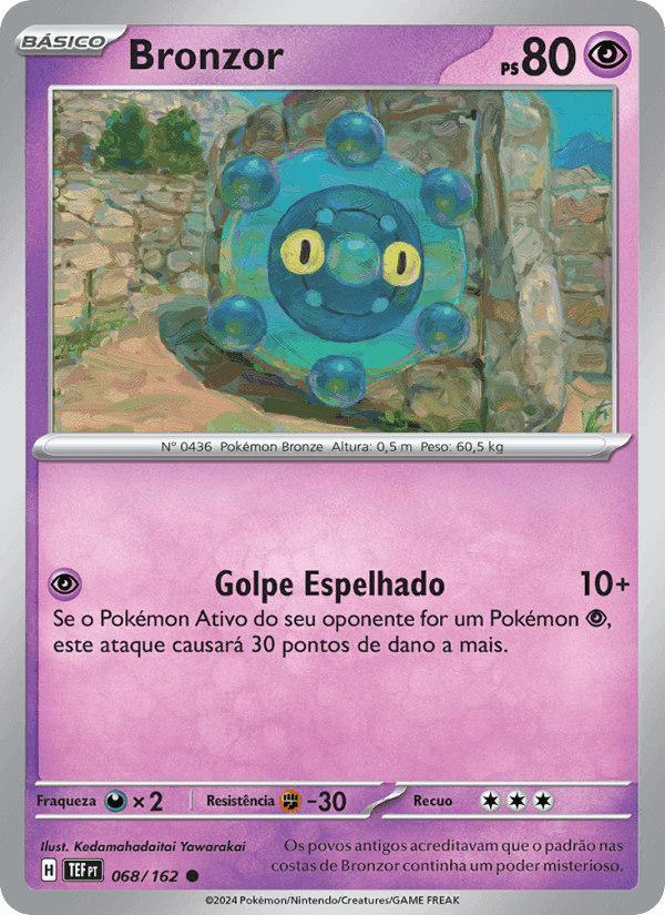Bronzor, card 068 from Forças Temporais