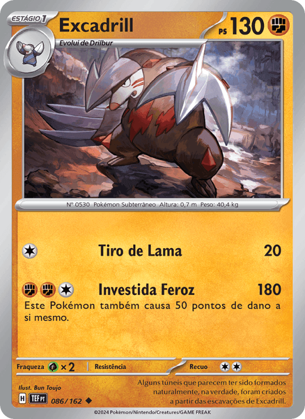 Excadrill, carta 086 de Forças Temporais