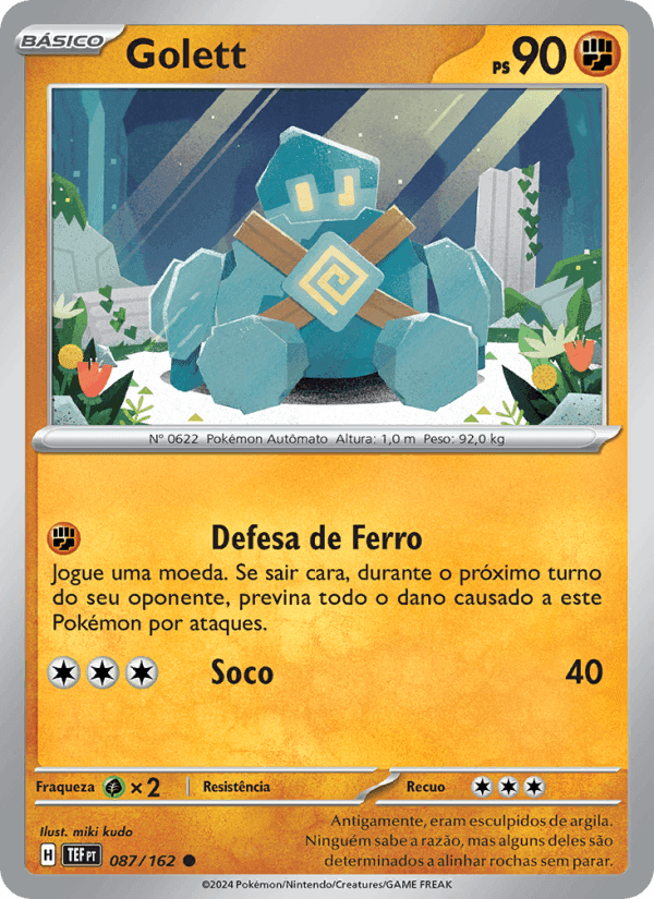 Golett, card 087 from Forças Temporais