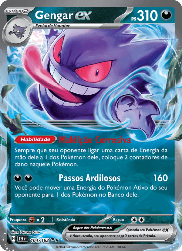 Gengar ex, carta 104 de Forças Temporais