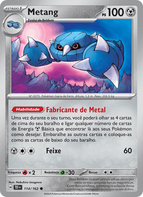 Metang, carta 114 de Forças Temporais