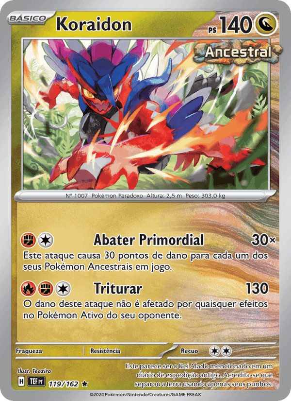 Koraidon, carta 119 de Forças Temporais