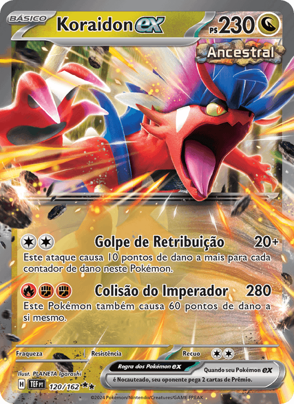 Koraidon ex, carta 120 de Forças Temporais