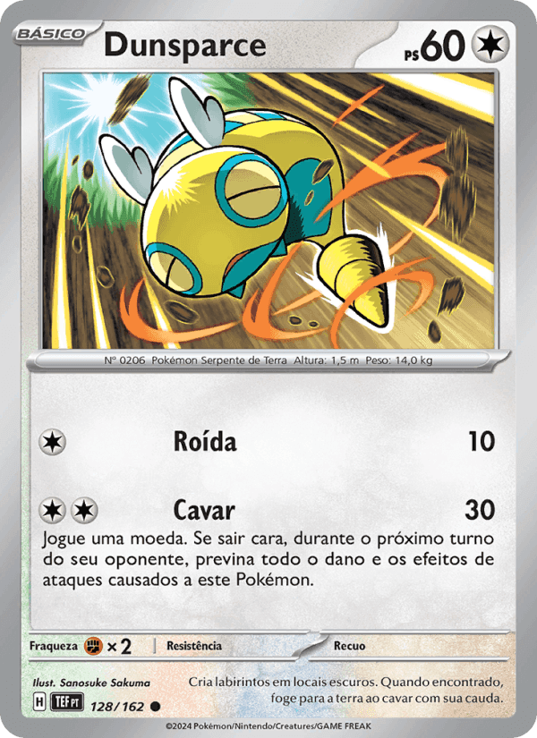 Dunsparce, carta 128 de Forças Temporais