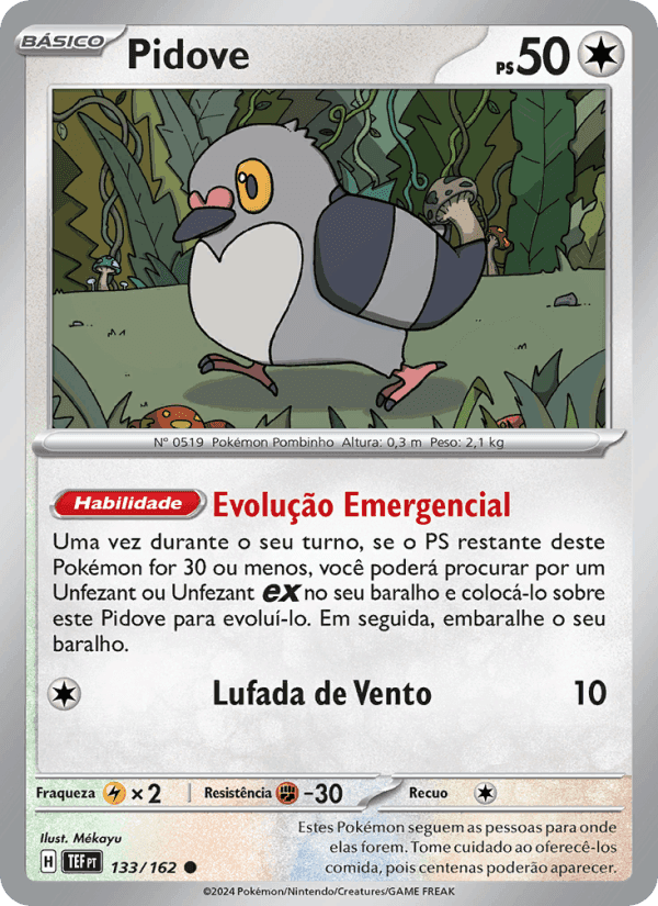 Pidove, carta 133 de Forças Temporais