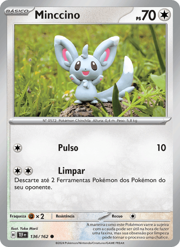 Minccino, carta 136 de Forças Temporais