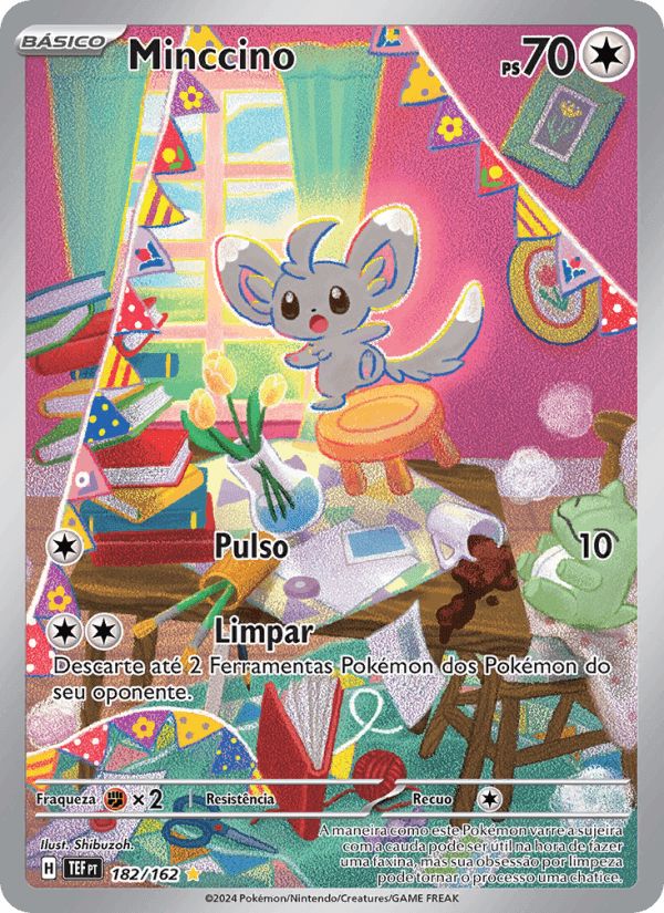 Minccino, carta 182 de Forças Temporais
