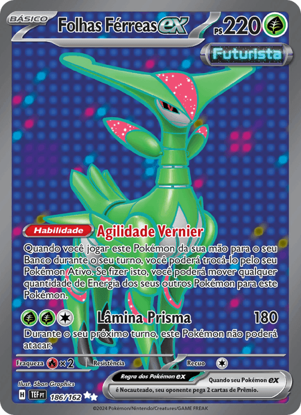 Folhas Férreas ex, carta 186 de Forças Temporais