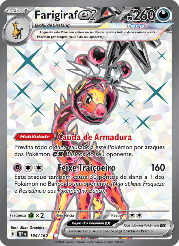 Farigiraf ex, card 194 from Forças Temporais