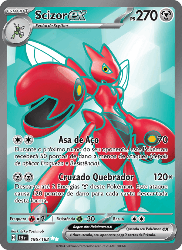 Scizor ex, carta 195 de Forças Temporais