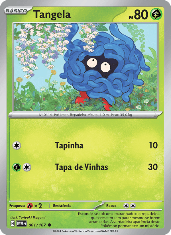 Tangela, carta 001 di Máscaras do Crepúsculo