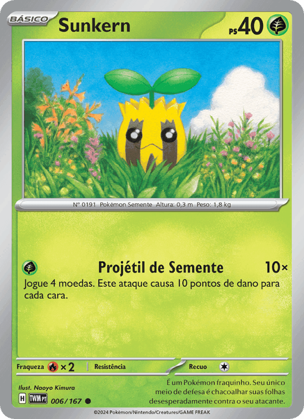 Sunkern, carta 006 di Máscaras do Crepúsculo
