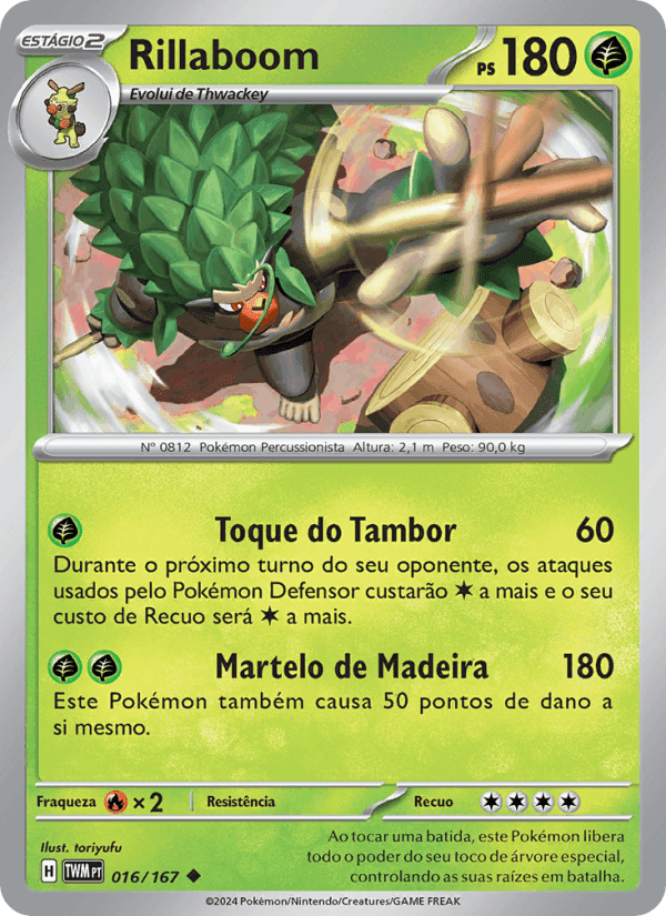 Rillaboom, carta 016 di Máscaras do Crepúsculo