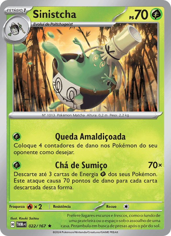 Sinistcha, carta 022 di Máscaras do Crepúsculo