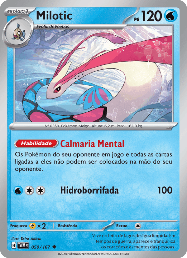 Milotic, carte 050 de Máscaras do Crepúsculo