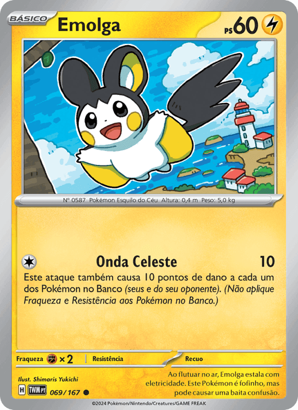 Emolga, carta 069 de Máscaras do Crepúsculo