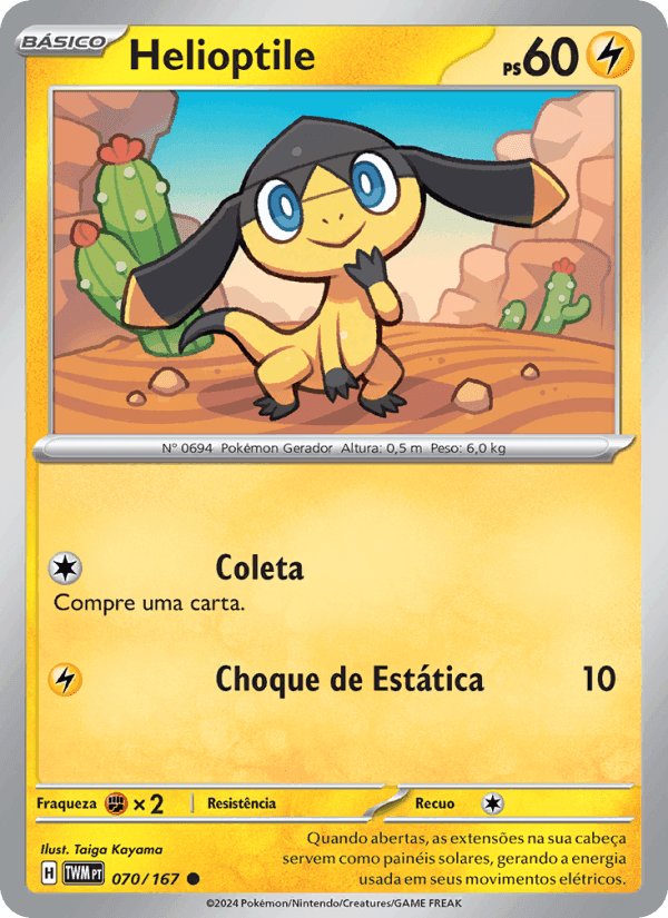 Helioptile, carte 070 de Máscaras do Crepúsculo