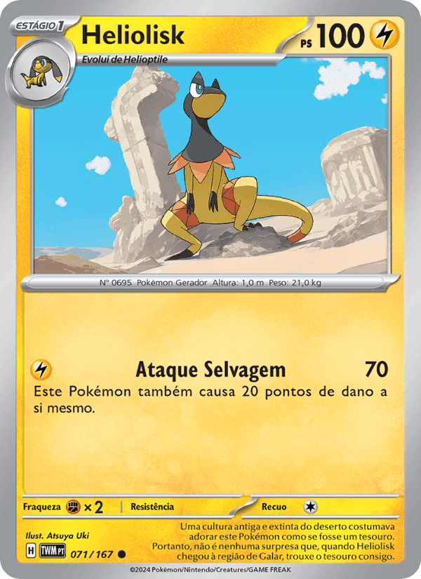 Heliolisk, carte 071 de Máscaras do Crepúsculo