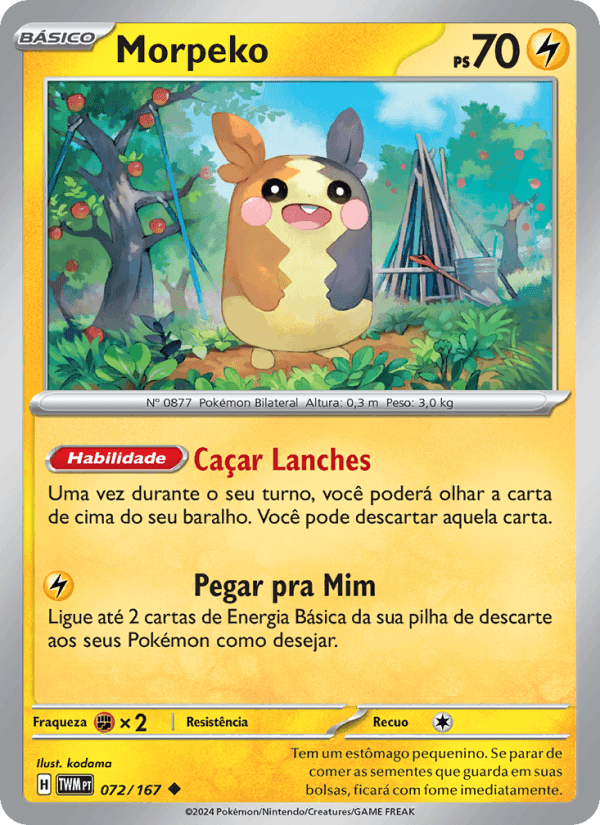 Morpeko, carta 072 de Máscaras do Crepúsculo