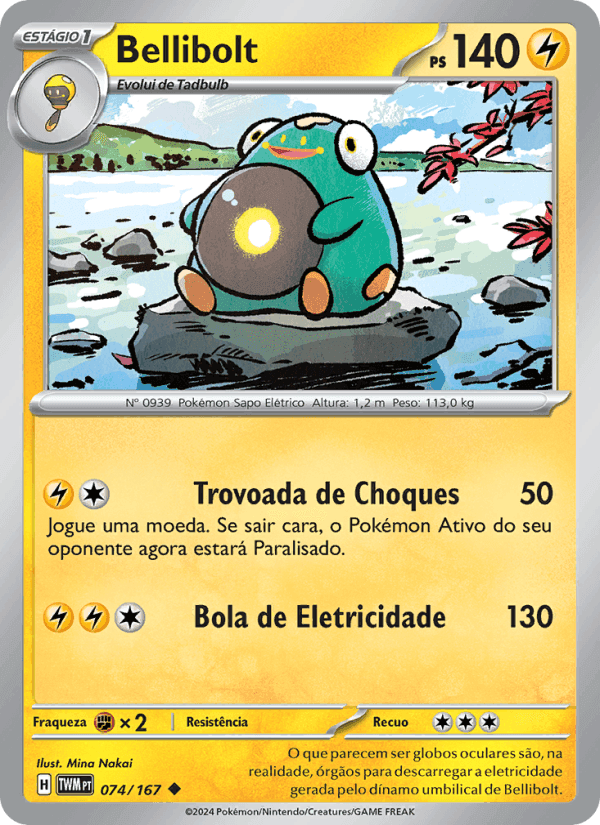 Bellibolt, carta 074 di Máscaras do Crepúsculo
