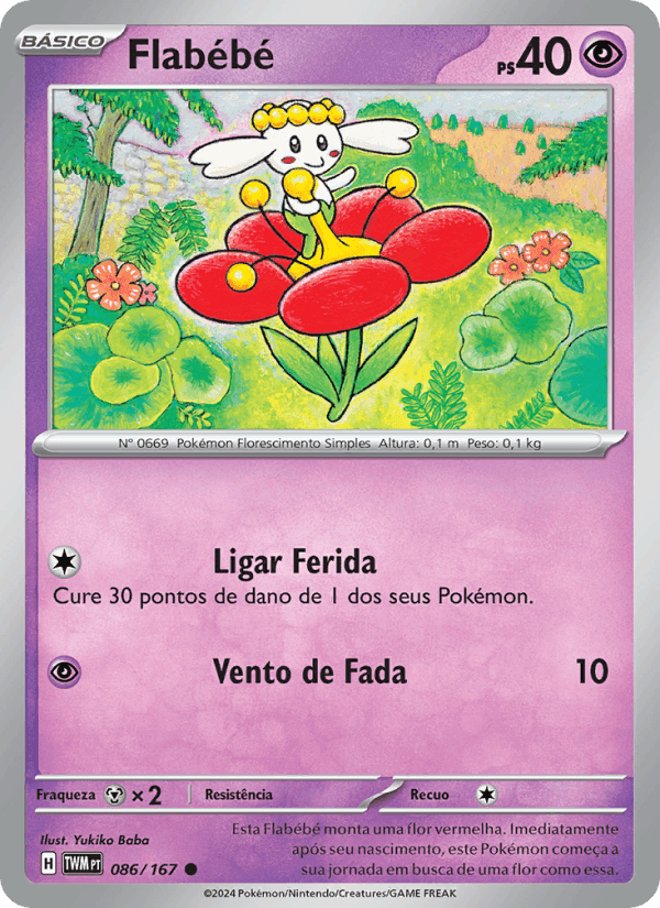Flabébé, carta 086 de Máscaras do Crepúsculo