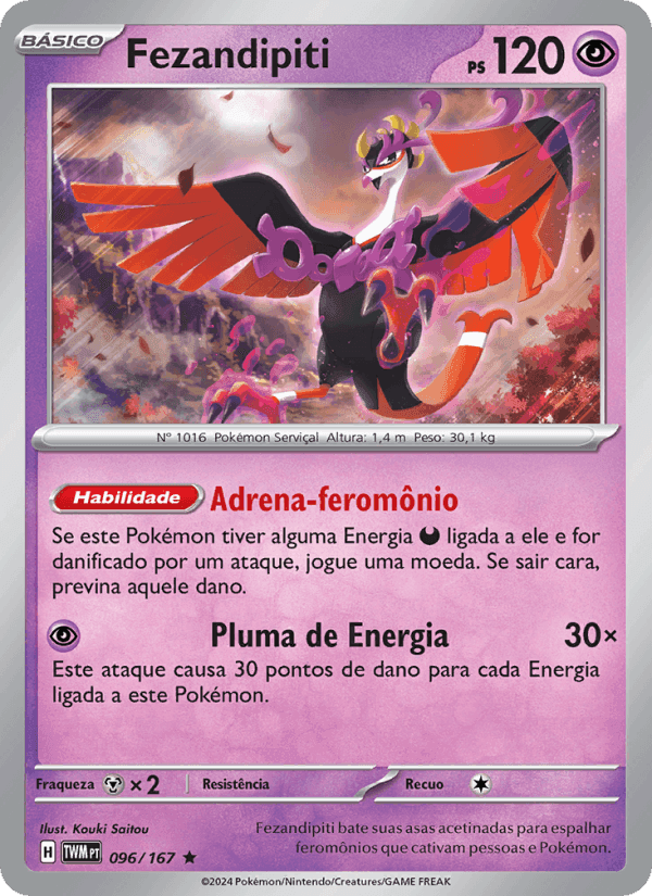 Fezandipiti, card 096 from Máscaras do Crepúsculo