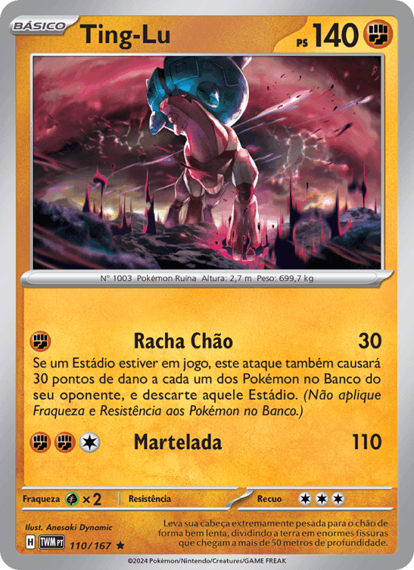 Ting-Lu, carta 110 di Máscaras do Crepúsculo