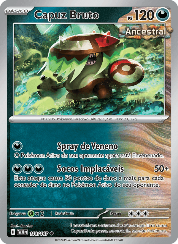 Capuz Bruto, carta 118 de Máscaras do Crepúsculo