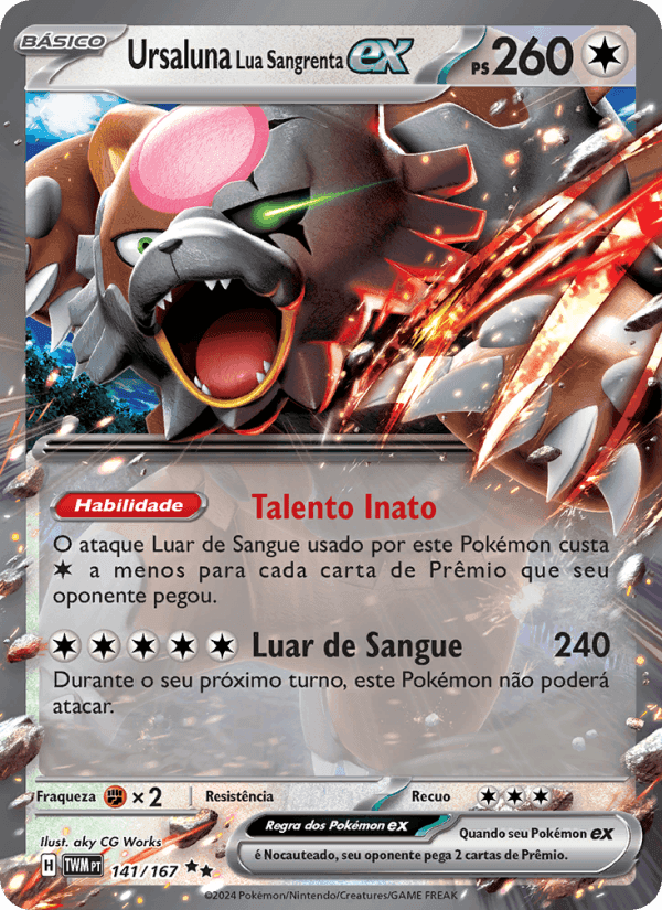 Ursaluna Lua Sangrenta ex, carta 141 de Máscaras do Crepúsculo