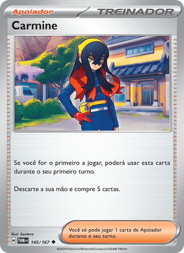 Carmine, carta 145 di Máscaras do Crepúsculo