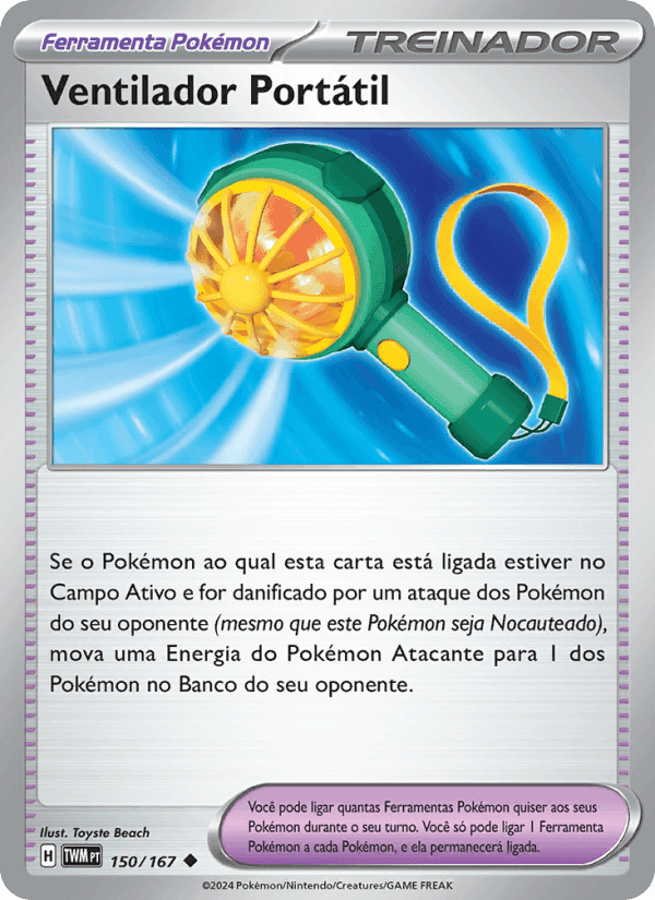 Ventilador Portátil, carta 150 de Máscaras do Crepúsculo