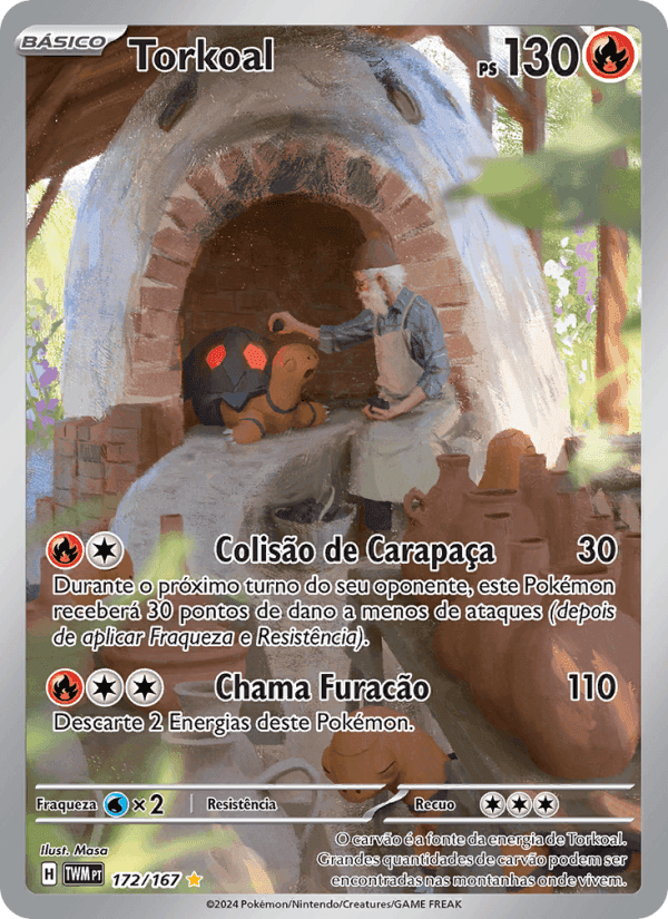 Torkoal, carta 172 de Máscaras do Crepúsculo