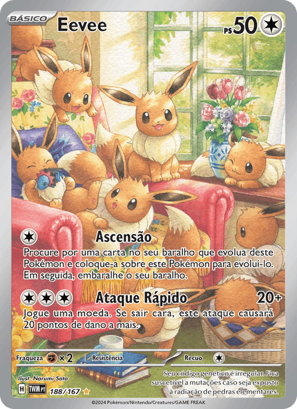 Eevee, carta 188 de Máscaras do Crepúsculo