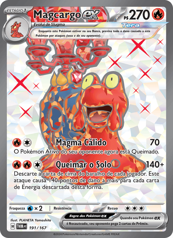 Magcargo ex, carta 191 de Máscaras do Crepúsculo