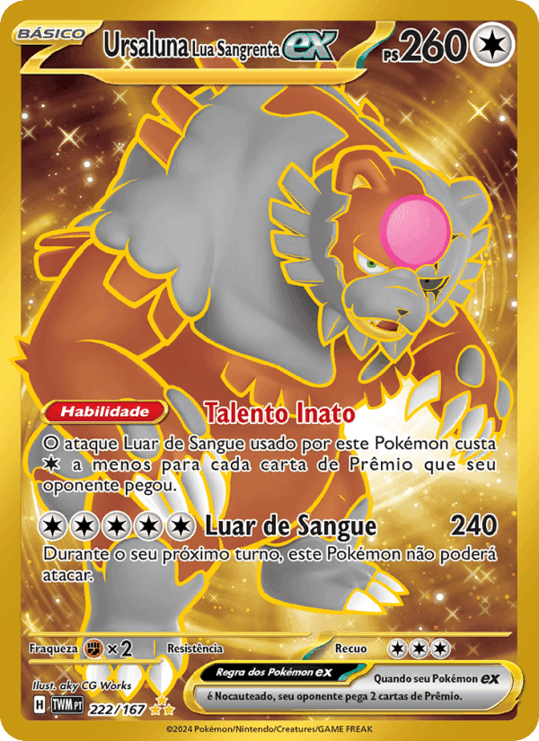 Ursaluna Lua Sangrenta ex, card 222 from Máscaras do Crepúsculo