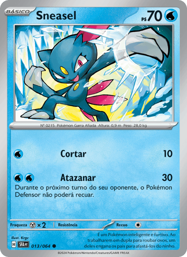 Sneasel, carta 013 de Fábulas Nebulosas