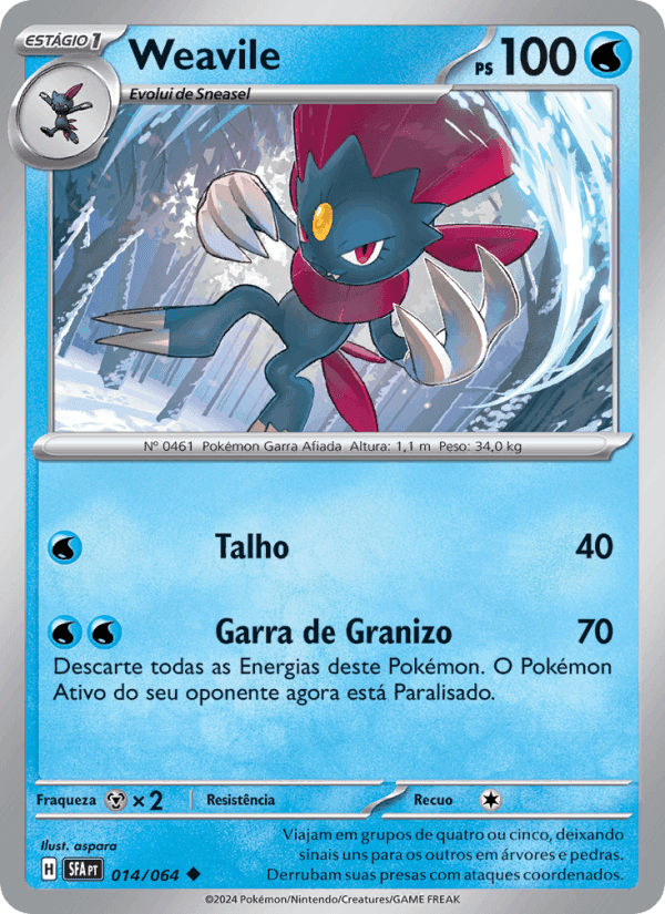 Fábulas Nebulosas の 014 番、Weavile