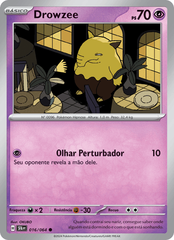 Drowzee, carta 016 de Fábulas Nebulosas