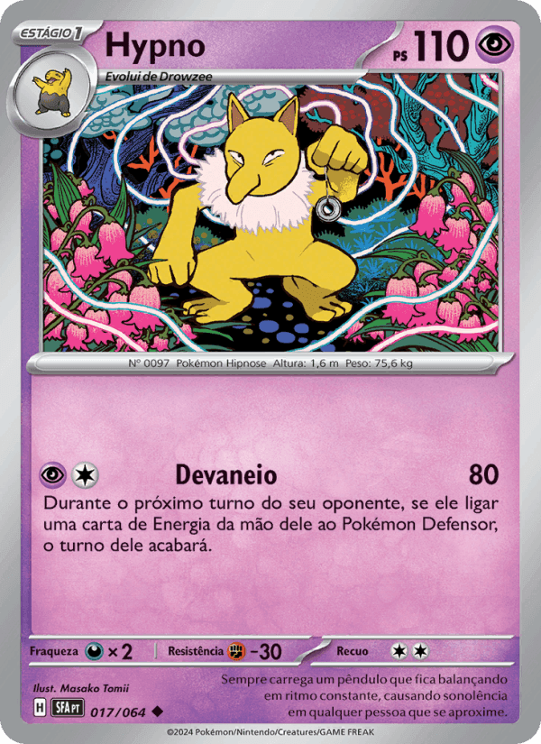Hypno, carte 017 de Fábulas Nebulosas
