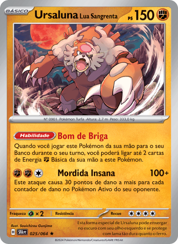 Ursaluna Lua Sangrenta, carta 025 de Fábulas Nebulosas