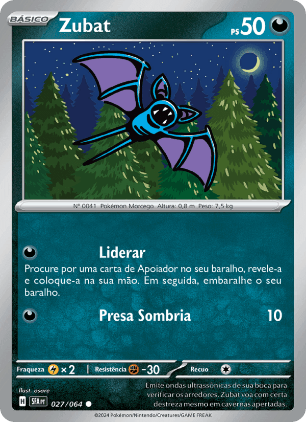 Zubat, carta 027 de Fábulas Nebulosas