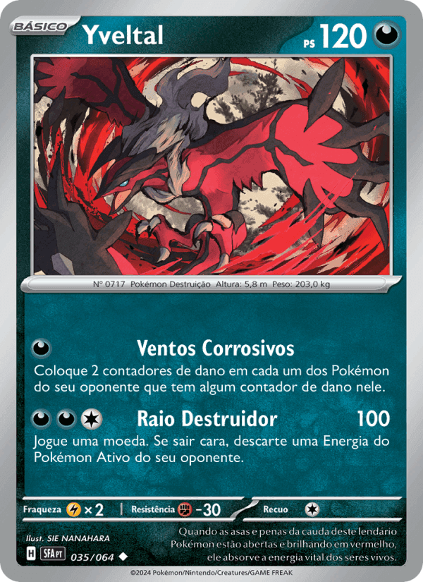 Yveltal, carta 035 de Fábulas Nebulosas