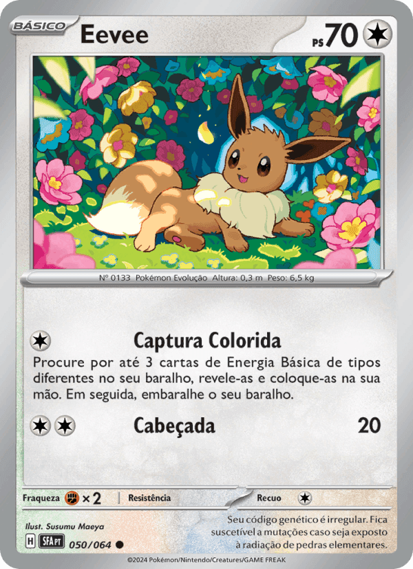 Eevee, carta 050 de Fábulas Nebulosas