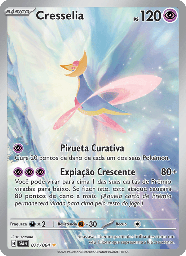 Cresselia, carta 071 di Fábulas Nebulosas