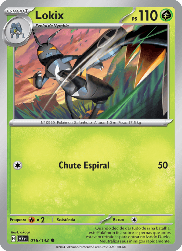 Lokix, carta 016 de Coroa Estelar
