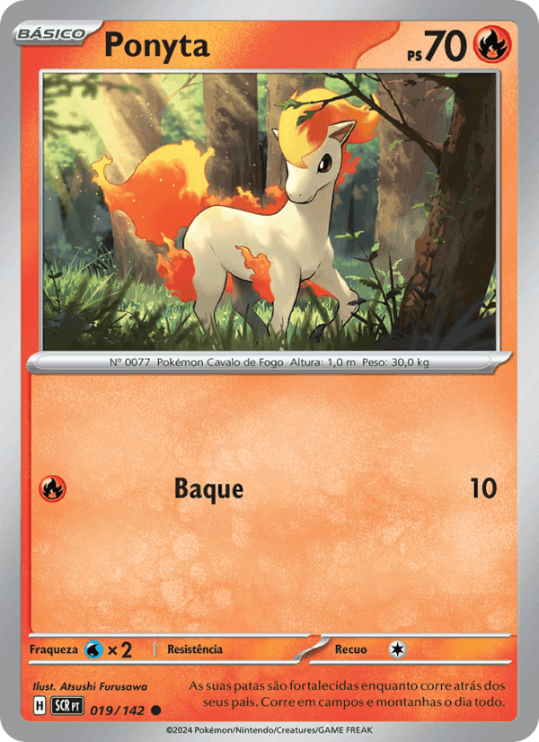 Ponyta, carta 019 de Coroa Estelar