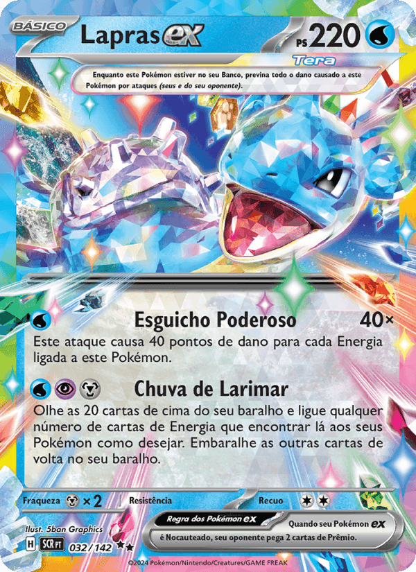Lapras ex, carta 032 de Coroa Estelar